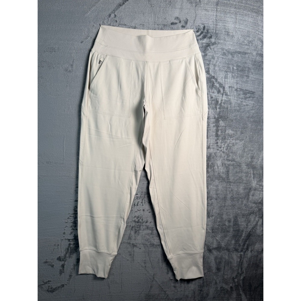 Athleta Brooklyn Jogger Womens M Beige Cream Travel Athleisure Pants